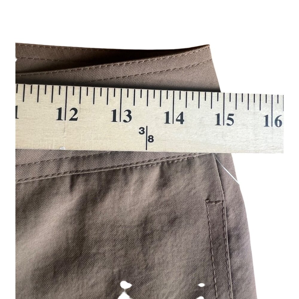 Anne Klein Womens Nutmeg Crinklette Straight Leg Pants Size 2P - Picture 7 of 15